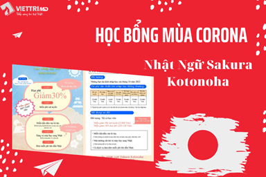 Học bổng mùa Corona trường Nhật Ngữ Sakura Kotonoha 2022